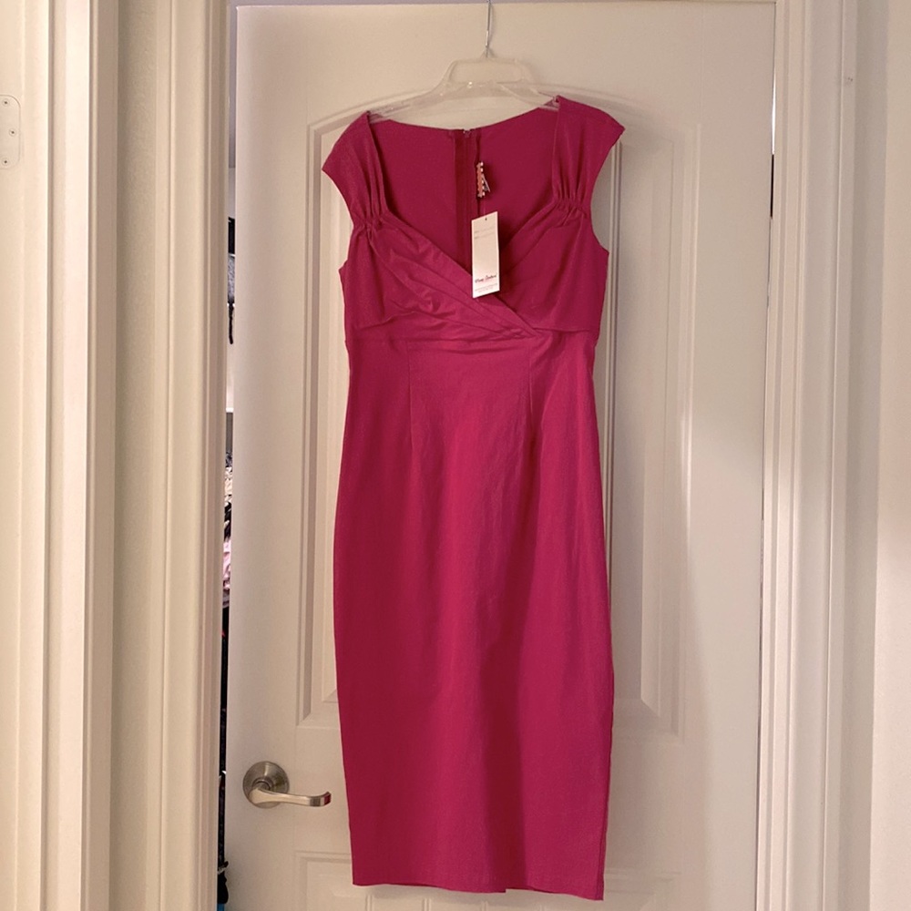 Fuchsia pinup girl dress szL